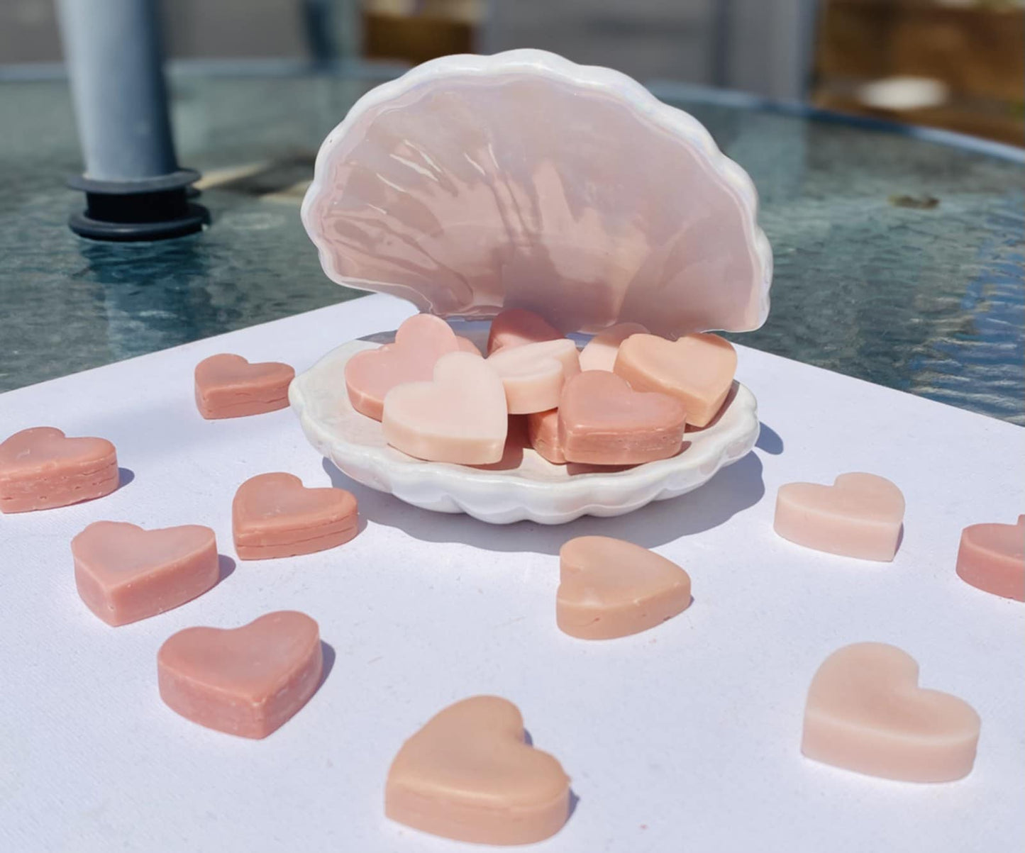 Wax melts από Φυτικό κερί Σόγιας σε σχήμα Καρδούλας