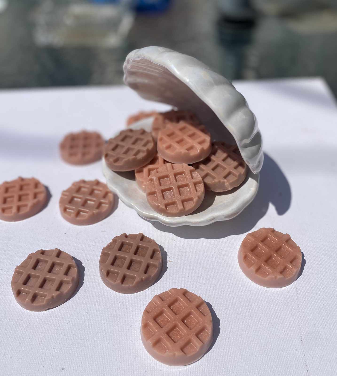 Wax melts από Φυτικό κερί Σόγιας σε σχήμα Βάφλας