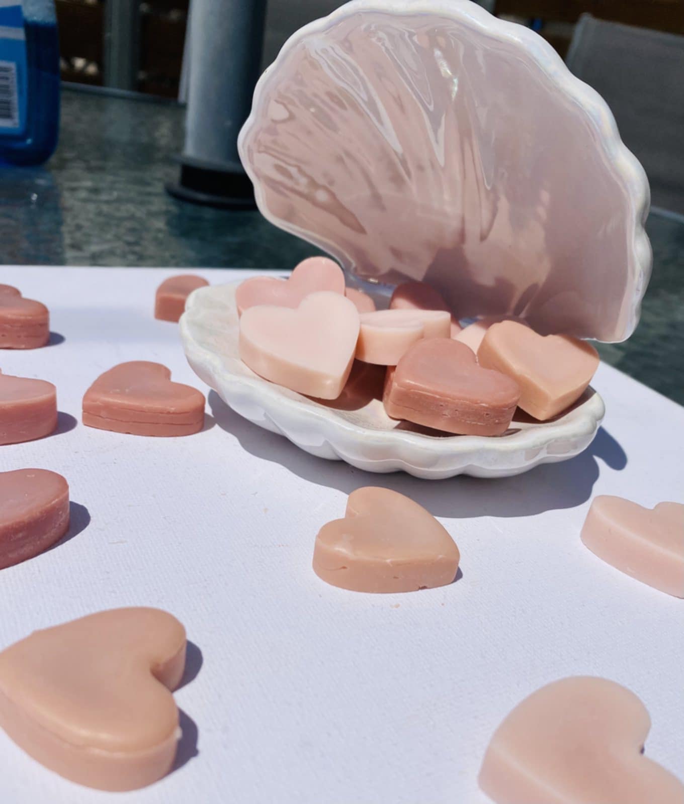 Wax melts από Φυτικό κερί Σόγιας σε σχήμα Καρδούλας