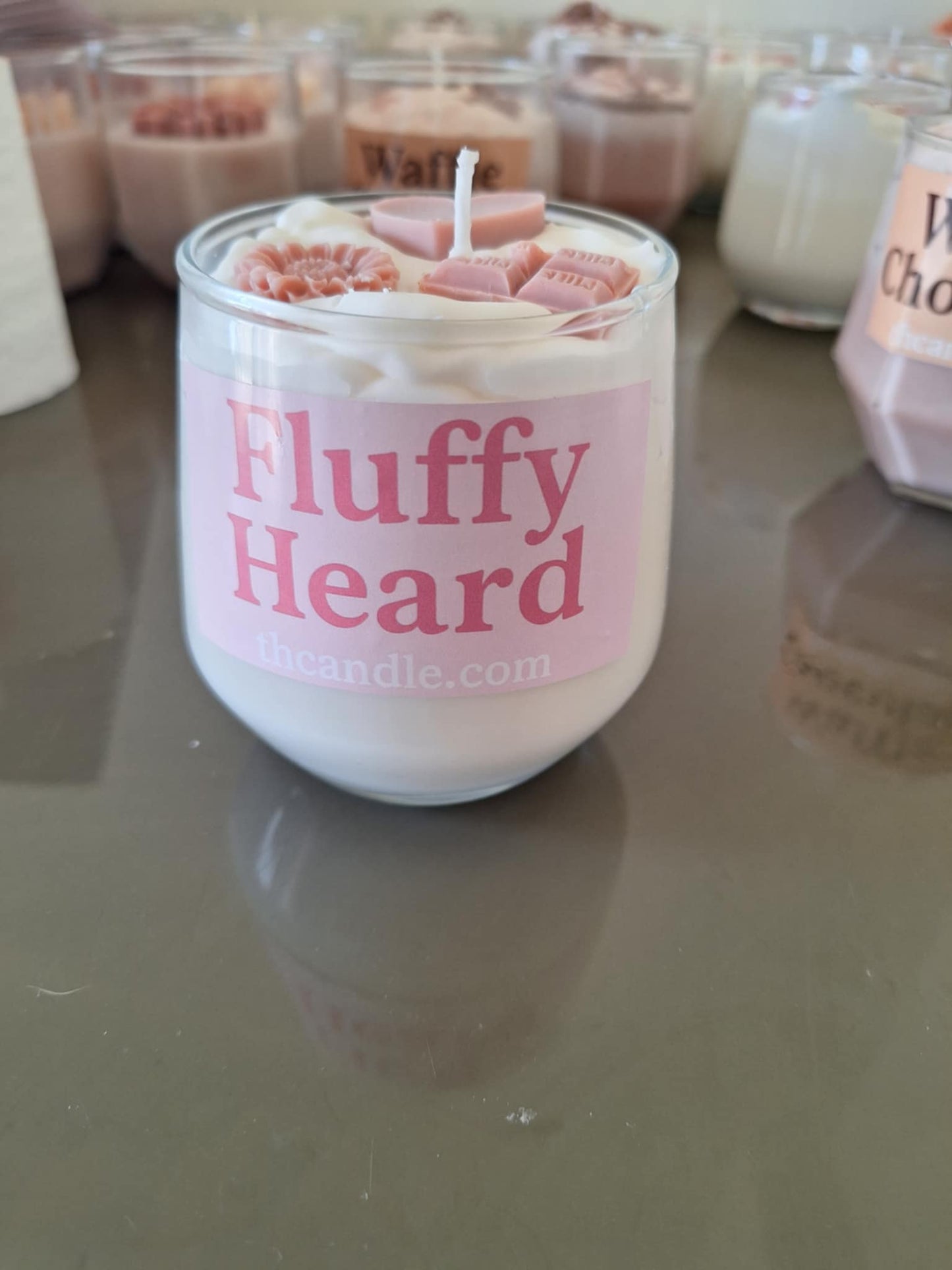 Fluffy heart - Αρωματικό κερί Σόγιας 285γρ. Άρωμα Βανίλια